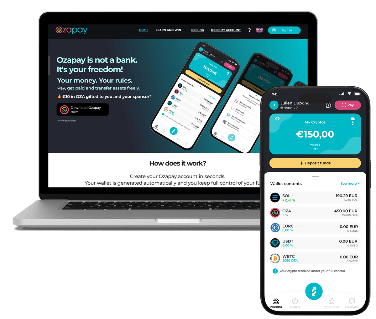 Ozapay desktop app